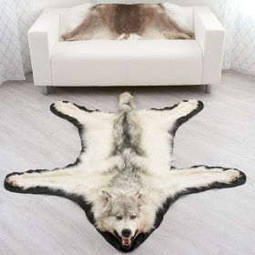 6 Feet 3 Inches (188 cm) Arctic Wolf Skin Rug - EP4159060B