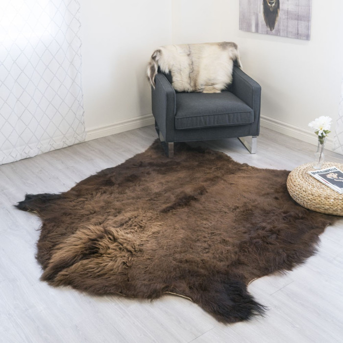 Buffalo Robe / Bison Hide Rug 100 (33.5 square feet)