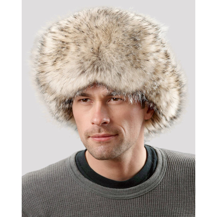 Badger Fur Trapper Hat for Men