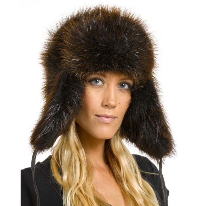 Ladies Beaver Full Fur Trapper Hat