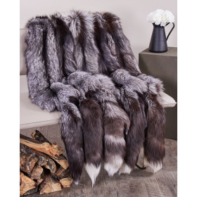 XL Silver Fox Fur Pelts / Tanned Skins